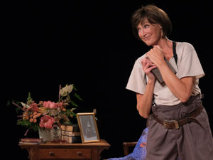 Heather Alexander as Virginia Woolf in 'Room' at the Edge Arts Centre