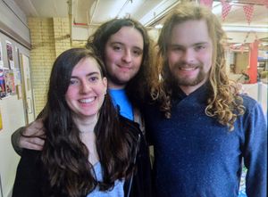 Elijah, Finn and Jess before their heads were shaved