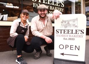 Director and baker Rachel Steele with head baker Joe Steele at Steeles Bakery in Church Stretton on Thursday, May 8, 2025