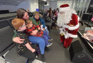 Santa meets some young fans