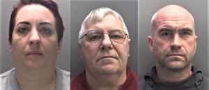 Left to right: Vicki Bevan, Paul Rafferty and Tony Hutton