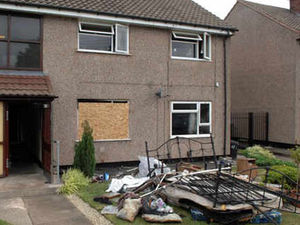 Supporting image for story: Dog dies in devastating fire