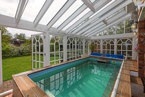 It now has a swimming pool attached