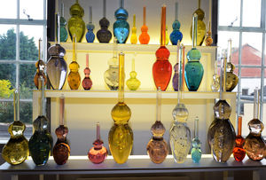 Work by Louis Thompson, during the 2017 British Glass Biennale