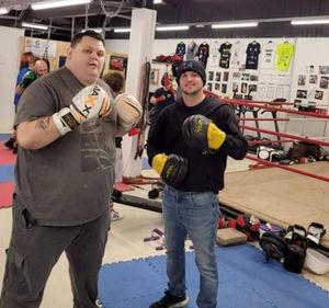 Tommy Conlon and Steve Ricketts. Picture; Tommy Conlon