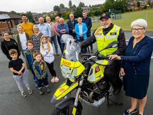 Supporting image for story: Blood bike donated by golfers in memory of popular player