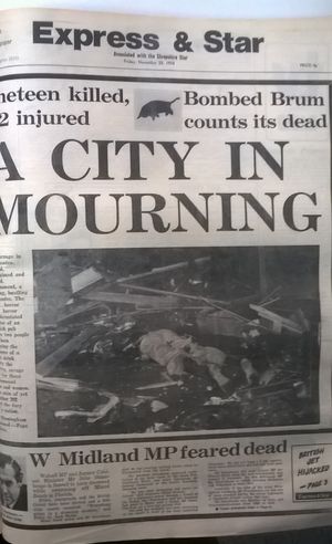 John Stonehouse's disappearance was overshadowed by the Birmingham pub bombings