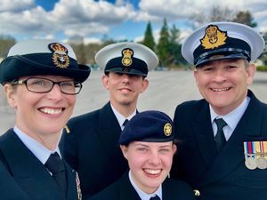 Molly Oakley from Ironbridge took part in the Duke of Edinburgh's funeral parade on Saturday