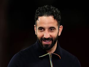 Manchester United boss Ruben Amorim is interviewed