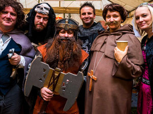 Supporting image for story: Pictures: Rain fails to dampen the spirits as Ludlow's medieval fair kicks off festive season