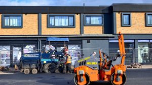 Demolition work has cleared space for a new pedestrianised public square and community areas connecting Limes Walk with Market Street. Photo: Morris Property