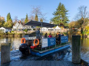 Supporting image for story: Shrewsbury river shuttle takes to the water again after being halted due to high river levels
