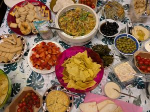 A multicultural feast at the launch of the Hey! Earthlings! exhibition last week.