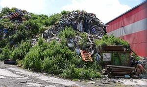 Then: The huge pile of rubbish at the former RDF site