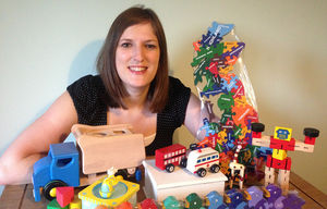 Hannah Edgington, owner of The Wooden Play Den

