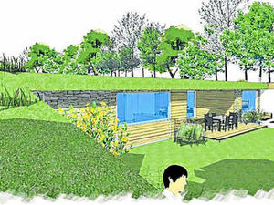 Supporting image for story: Couple win council go-ahead to build futuristic earth shelter in Ludlow