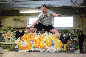 Dan Titley was one of around 60 skaters who turned out for an event in tribute to the popular 31-year-old Toby Jones