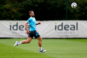 Charlie Taylor trains with his team mates (Photo by Adam Fradgley/West Bromwich Albion FC via Getty Images)