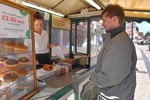 The doughnuts come in all shapes and sizes and are very moreish