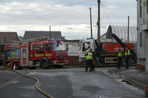 Around 10 people were evacuated from nearby homes. Photo: SnapperSK