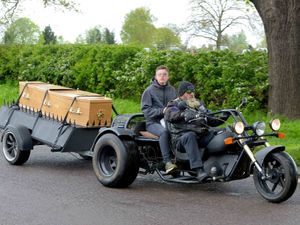Supporting image for story: Bikers see off beloved member 'Speash' - with video and pictures
