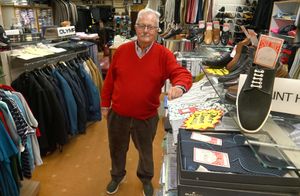 Everything must go. Kenneth is preparing for a busy end to his shop life