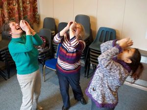 Supporting image for story: What it's like to teach laughter yoga