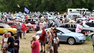 Classic cars lined up as did the crowd at  Willenhall Memorial Park for the Willenhall Transport Show on Sunday