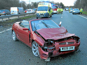 Supporting image for story: Crashes cause day of Shropshire motoring misery