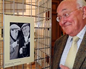 Alan Smith, one half of the Black Country comic pair Aynuk and Ayli, at a photographic exhibition at Himley Hall charting the career of his friend, the Express & Star photographer Graham Gough