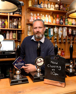 Darren Wood of the New Inn in Newport
