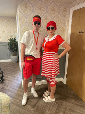 Colleagues at HC-One’s Priorslee House Care Home marking ‘Priorslee by the Sea’ Celebration