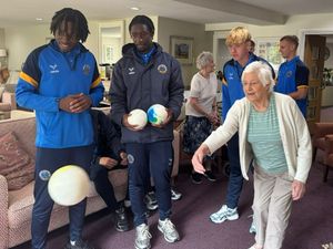 Supporting image for story: Shrewsbury Town under-18s join retirement residents for sports week fun