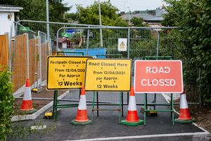 Road closure at the bridge 
