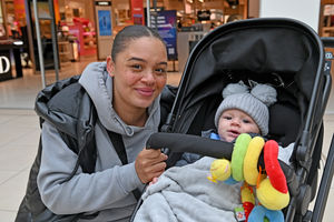Ebony Ward with her son Noah