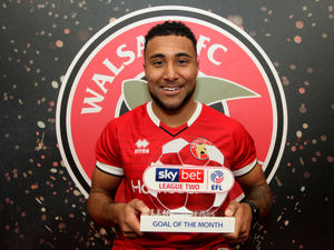 Supporting image for story: Walsall winger Wes McDonald wins January goal of the month