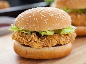 Supporting image for story: KFC is sending a spicy, crispy chicken sandwich into space, because why not?