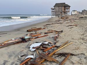 Supporting image for story: Storm Ernesto gains strength as a hurricane over open Atlantic