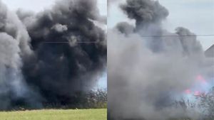 The fire broke out on the afternoon of June 27, with firefighters attending the scene on Birmingham Road, Ansley, Warwickshire.