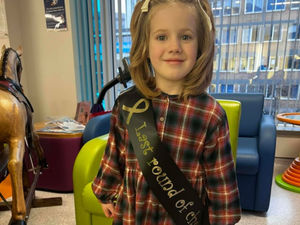 Supporting image for story: Young cancer patient Connie celebrates end of treatment