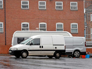 Supporting image for story: Travellers set up camp on Willenhall car park