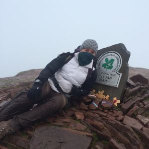 Alex doing what she loved, being outdoors, keeping fit
