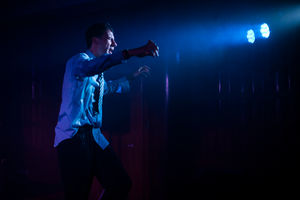 Keaton Guimarães-Tolley in Even More Ghost Stories by Candlelight, a recent Pentabus and HighTide co-production.