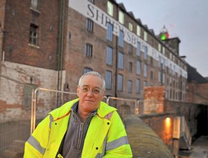 Artist Andy McKeown at the Flaxmill 
