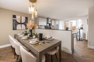 B&DWM - 004 - Kitchen dining room in David Wilson Homes' Staffordshire development