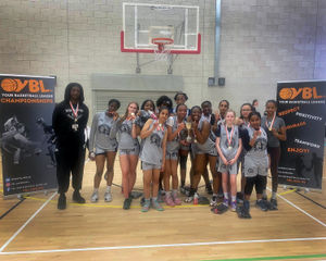 YBL U15 All-Girls Champions 2025, featuring several St Peter's students.