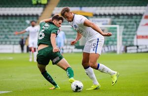 Kyle Howkins in action for Mansfield Town
