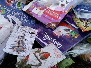Supporting image for story: Warning of a heavy fine after Christmas refuse dumped by path