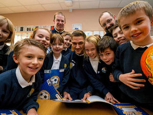 Supporting image for story: Pupils get a visit from Shrewsbury Town's Mickey Demetriou