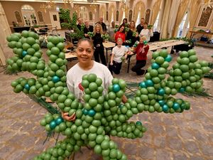 Supporting image for story: Huge Christmas tree made of 100,000 balloons being built in Sutton Coldfield - here's everything you need to know before the grand unveiling